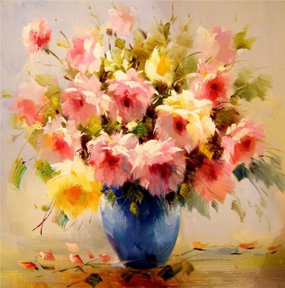 Flower paintings
